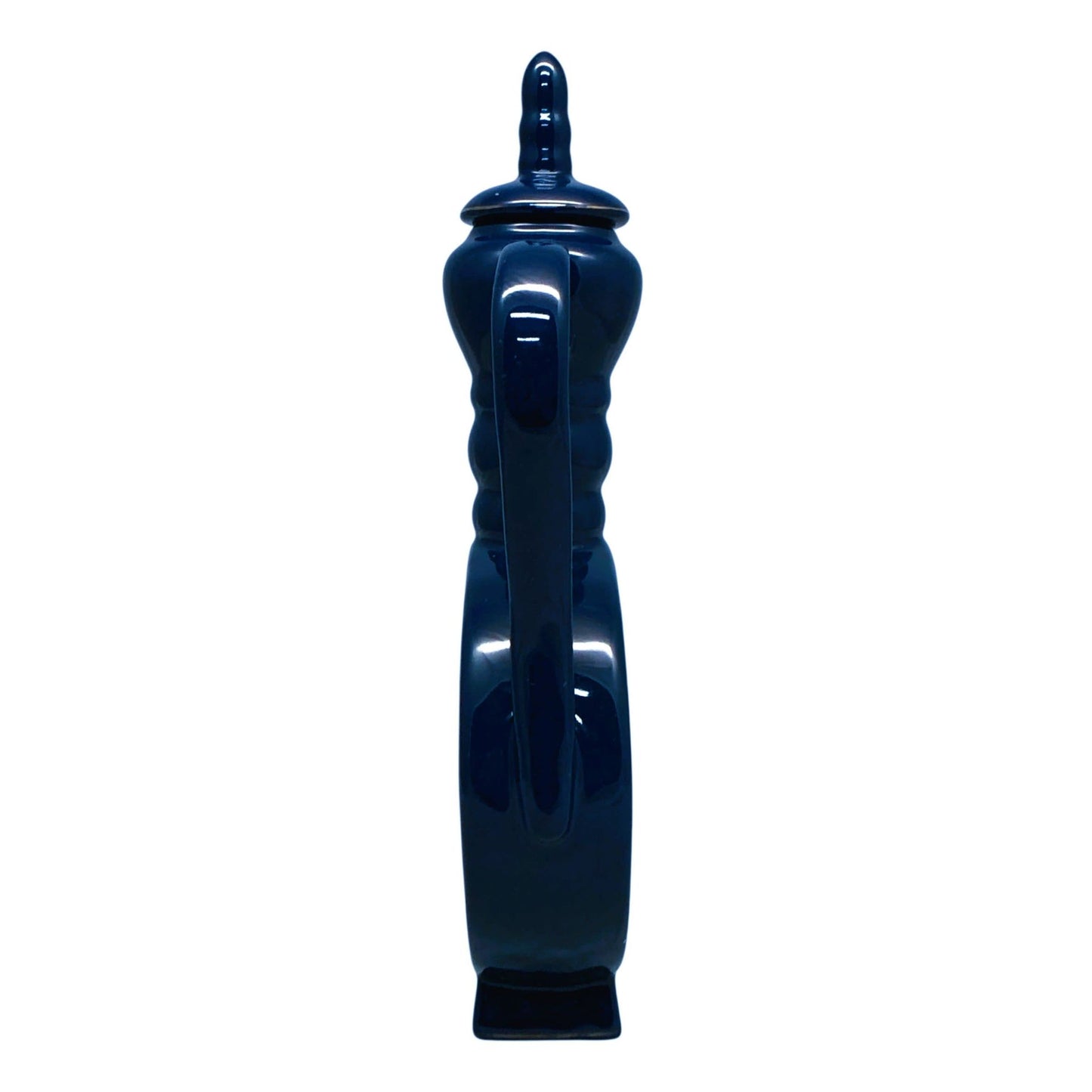 1796 - 10-Inch Vase WIRH  Handles and Top in Blue  WITH PHOENIX BIRDS |22-12|
