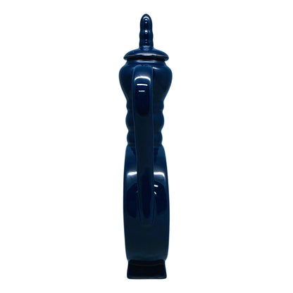 1796 - 10-Inch Vase WIRH  Handles and Top in Blue  WITH PHOENIX BIRDS |22-12|