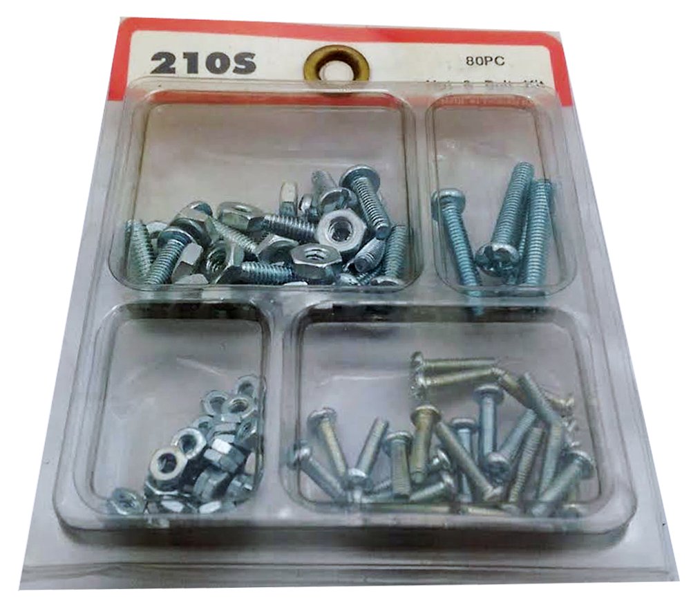 17980 - 210S 80 pc Nut and Bolt Kit - [S-16/H-50]