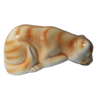 1799 - 6.5" Orange Tabby Cat - Peeking - |Z-61|