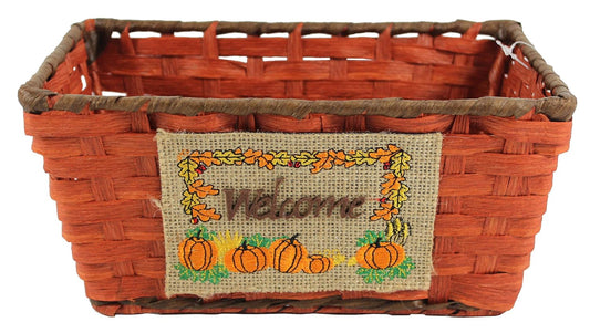 18156 - 10" Orange Welcome Basket - [G-116]
