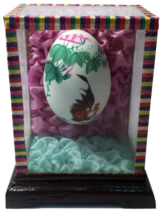 1816 - 4" Egg In Case - Rooster - |17-18|
