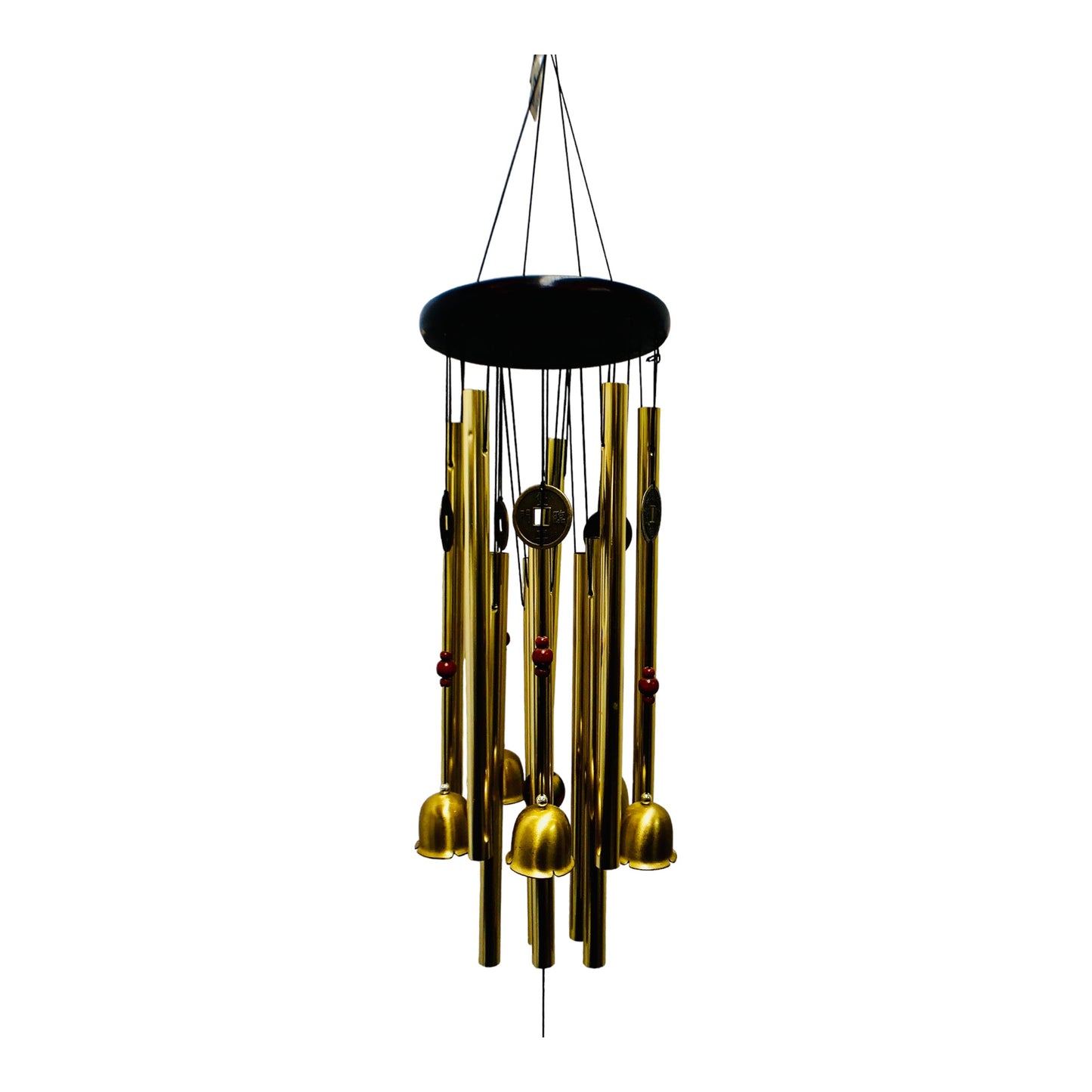 18234 - Stylish Set of Five Gold Bells Windchime for Home and Garden Decoration |A-05|