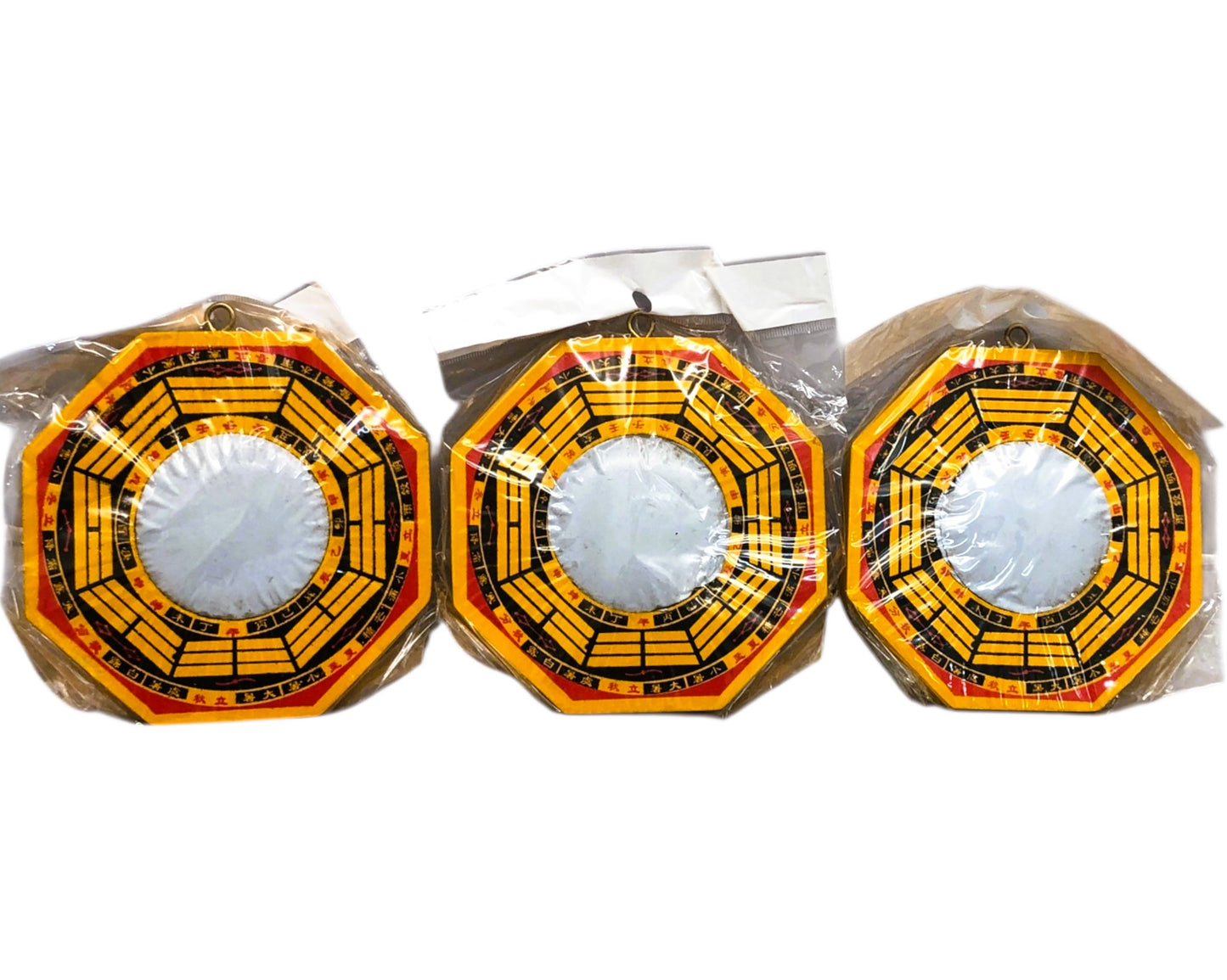 18245 - 3 Pack 4" Feng Shui Bagua Mirror Convex  |19-23|