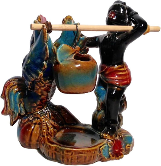 18247 - Boy w/Flapping Rooster Oil Burner - [2-2]