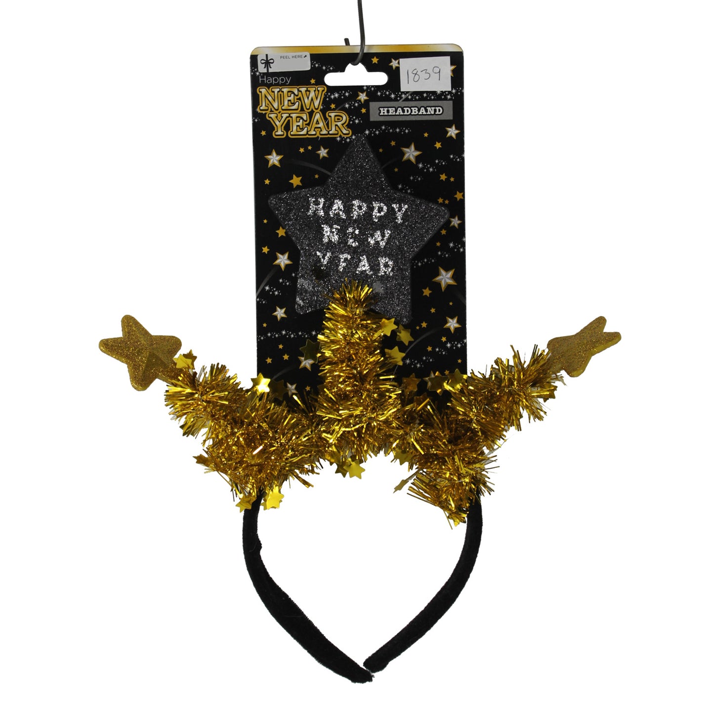 1839 - Happy New Year Star Headband - |Pod 2-68|