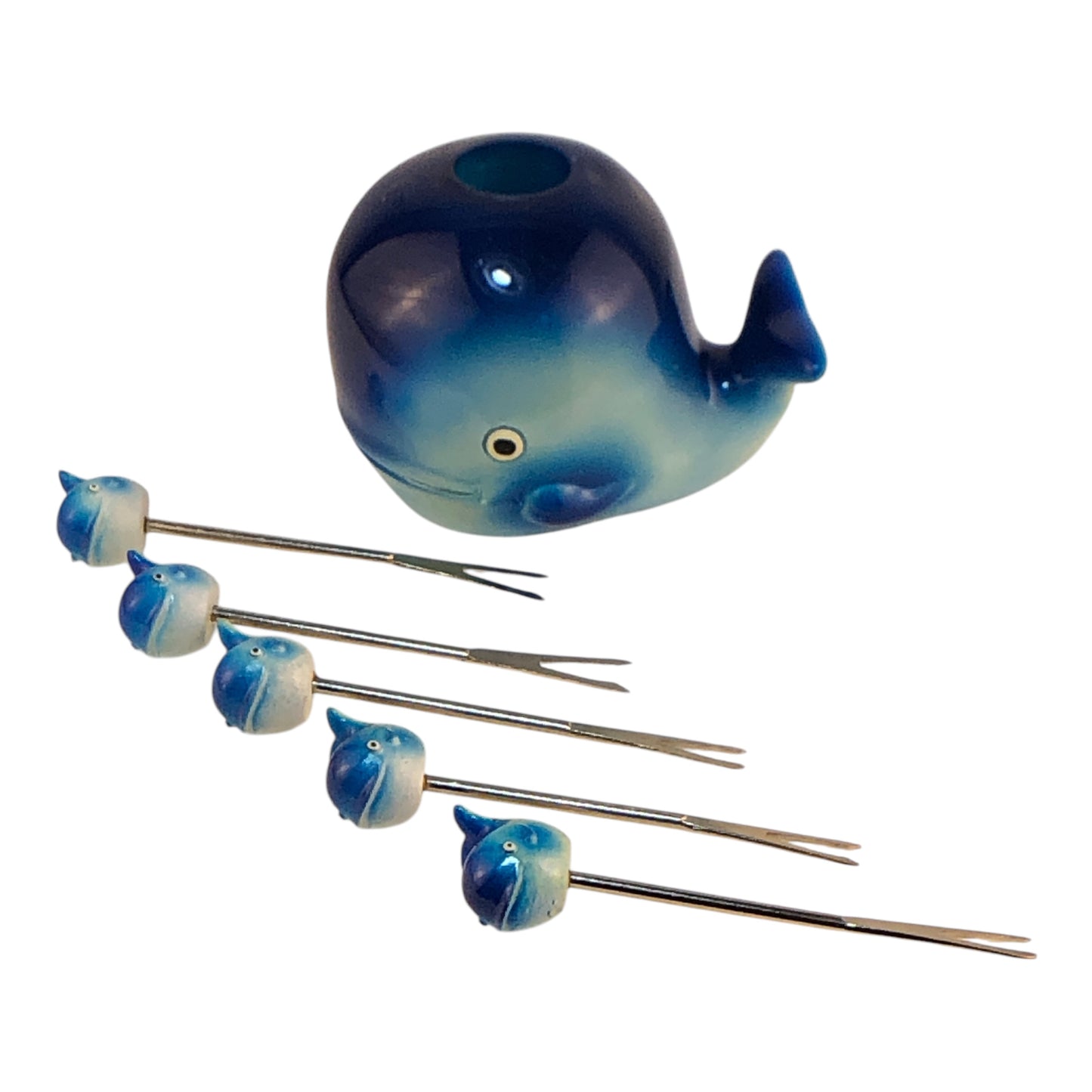 18510 - Ceramic 4" Whale Fondu Forks |2-20|