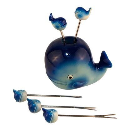 18510 - Ceramic 4" Whale Fondu Forks |2-20|