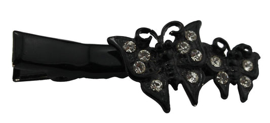 18723 - Sm Double Butterfly Hair Clip - [Clear-217]