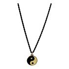 18734 - 18" Black Chain 1/2" Yin Yang - |Clear-107|