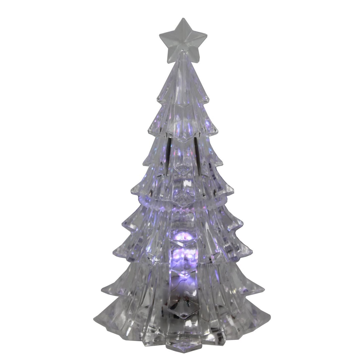 1874 - Set of Three 4.5" Clear LED Xmas Trees |Pod 2-62|