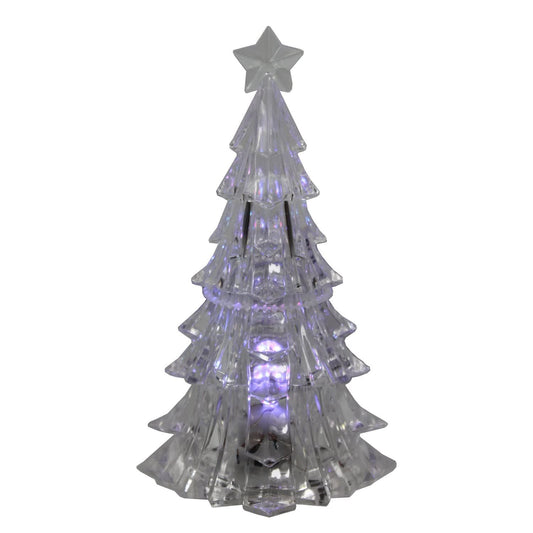 1874 - Set of Three 4.5" Clear LED Xmas Trees |Pod 2-62|