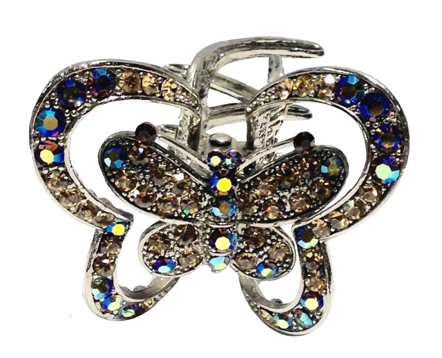 18869 - Crystal Butterfly Hair Clip - [Store]