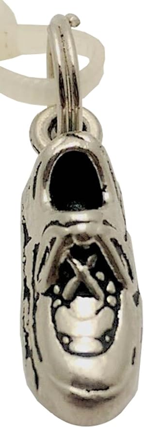 18950 - Silver Shoe Charm - [Clear-97]