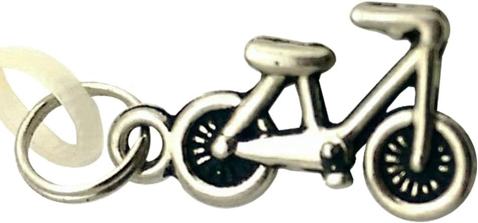 18954 - Silver Bike Charm - [Clear-97]