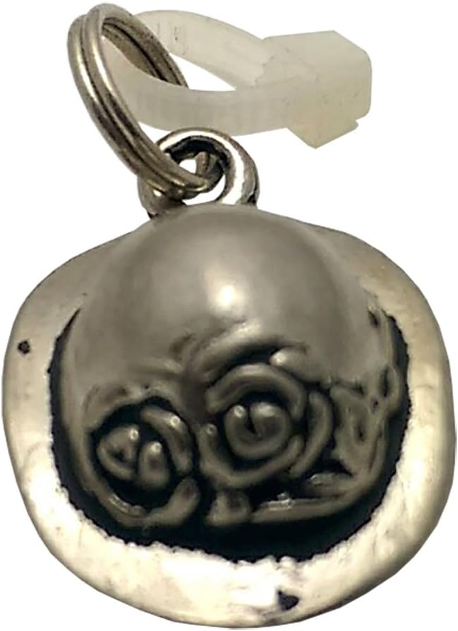 18981 - Ladies Hat with Roses Charm - [Clear-97]