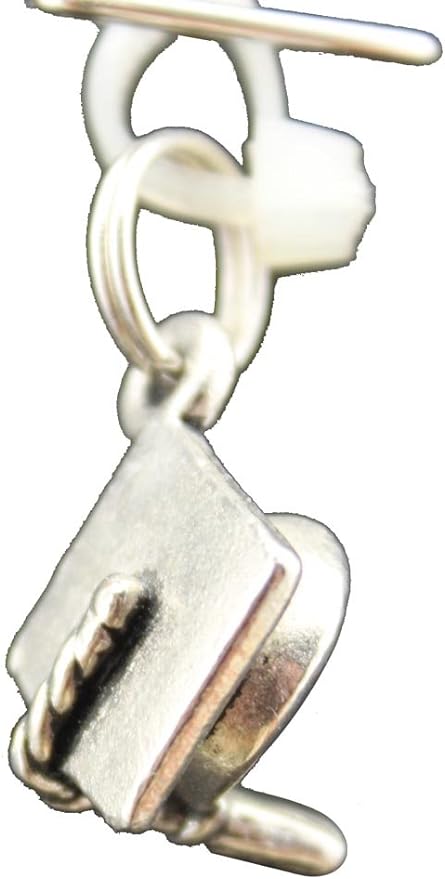 19017 - Mortarboard Grad Cap Charm - [Clear-2]