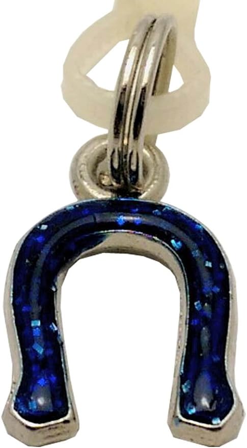 19033 - Blue Silver Horse Shoe - [Clear-113]