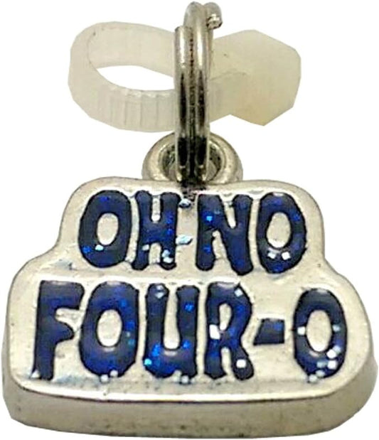 19041 - Blue Oh No Four-O Charm - [Clear-129]