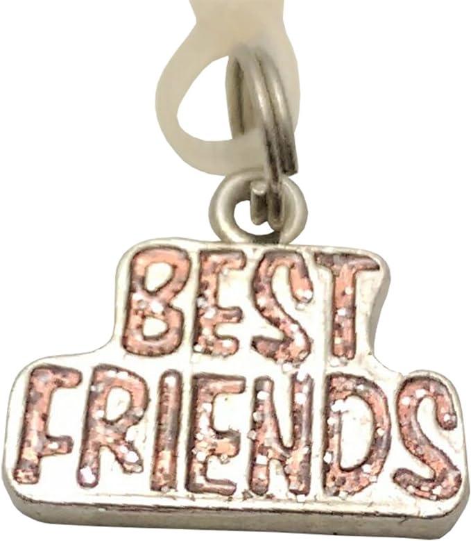 19042 - Pink Best Friends Charm - [Clear-129]