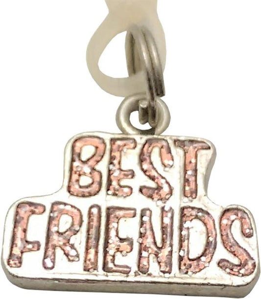 19042 - Pink Best Friends Charm - [Clear-129]