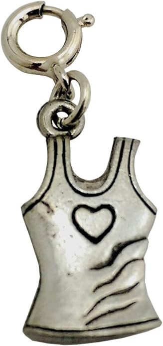 19086 - Tank Top Clip On Charm - [Clear-129]