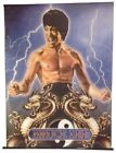 19164 - High-Quality Bruce Lee Commemorative Scroll with Dynamic Lightning Design, 30 Inches Long |Scrolls|