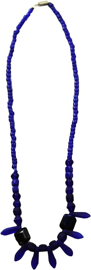 19221 - Royal Blue Bead 18" Necklace - [Clear-102]