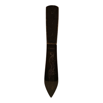 19393 - Black 7-Inch Throwing Knife w/ Dragon |89|