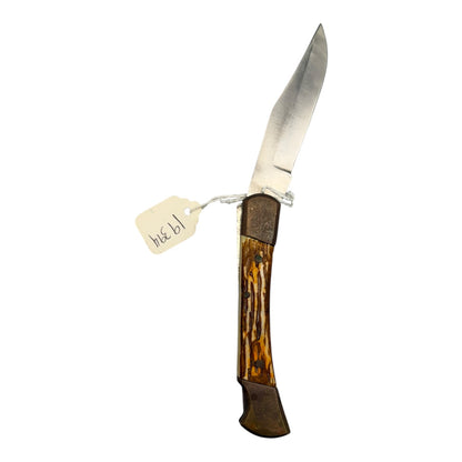 19394 - Brown, White 7" Folding Knife |81|