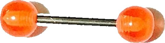 19407 - Eyebrow Straight Bar Red - [Clear-134]