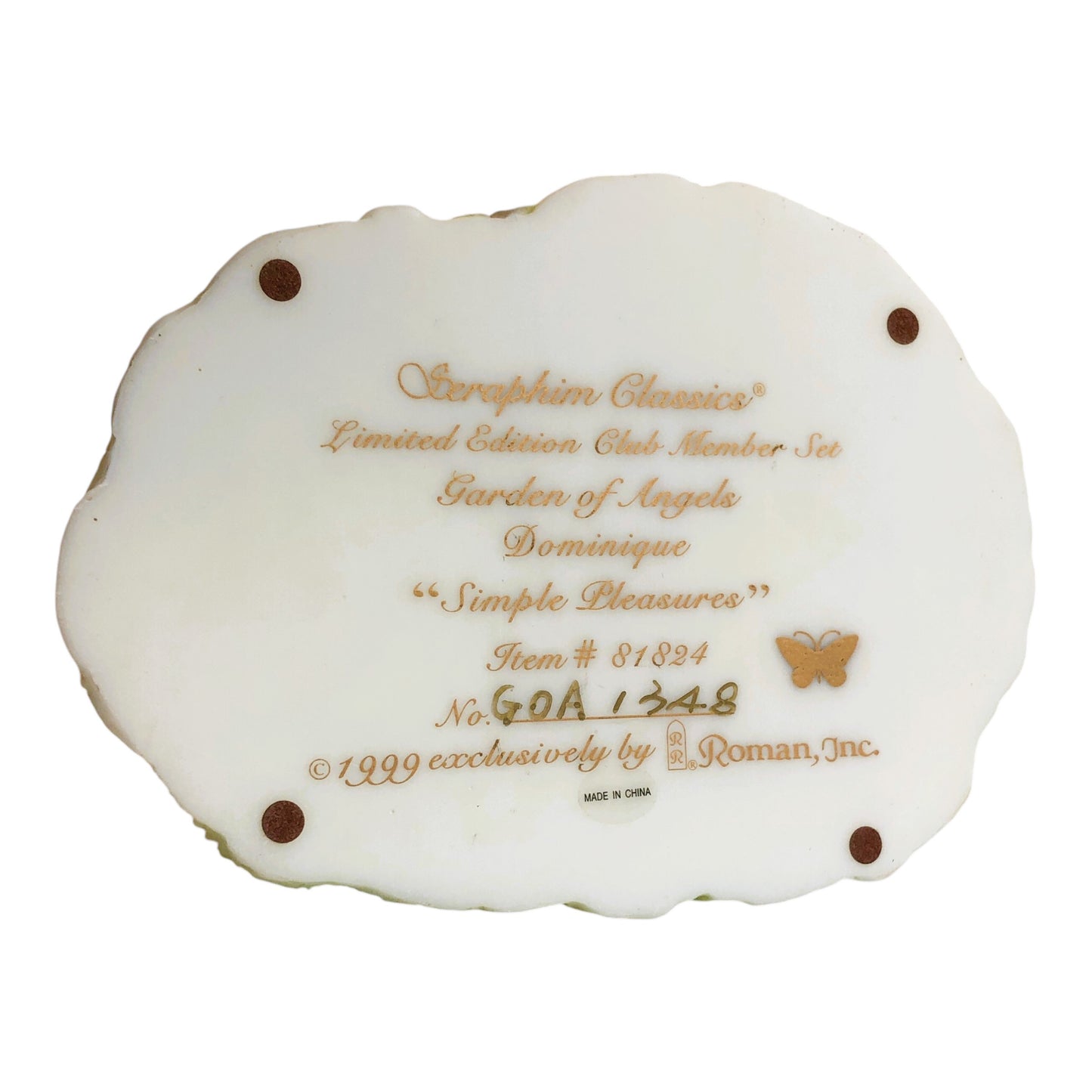 19490 - Seraphim Classics Dominique #81824 - 8" x 6" x 8.5" |10-3|