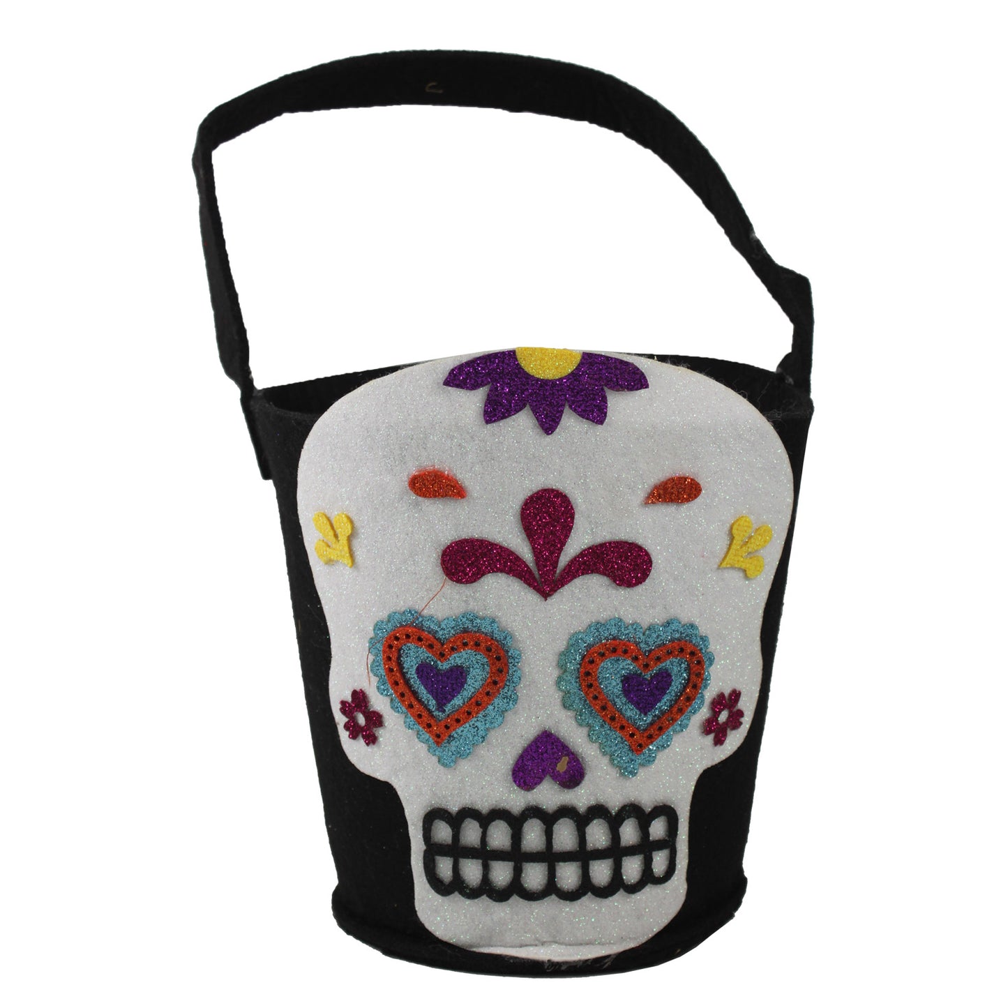 1950 - Day of Dead Felt Black Bucket |Pod 1-10|