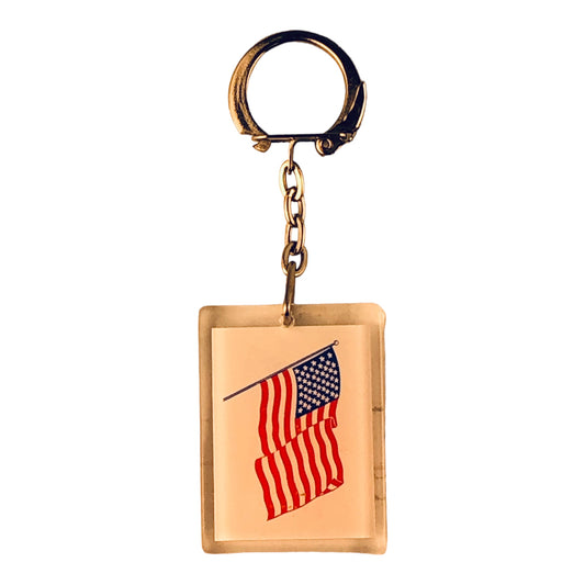 1960 - Set Of Six Keychain American Flag |DVD-40|