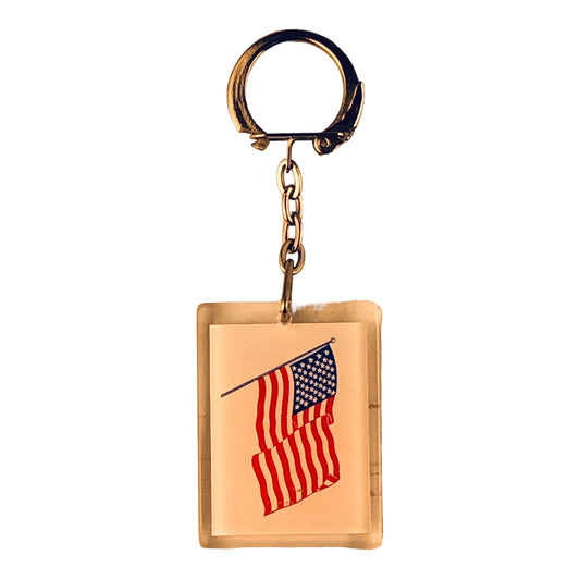 1960 - Set Of Six Keychain American Flag |DVD-40|
