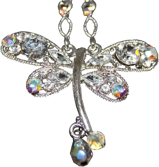 19615 - Crystal Butterfly Pendant - [Clear-94]