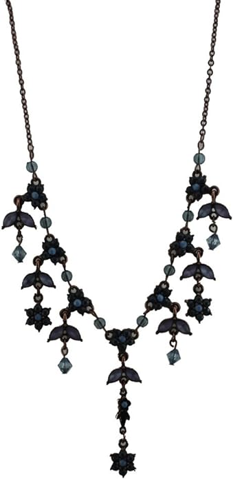 19621 - Blue/Purple Color Necklace - [Clear-137]