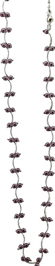 19635 - Tiny Pink Beads Necklace - [Clear-94]