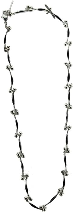 19638 - Tiny Silver Beads Necklace - [Clear-94]