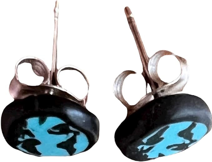 1965 - Kuaii & Company 1/4" Earth Earrings - |Clear-180|