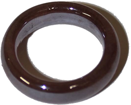 19685 - Deep Purple Glass Ring-Size 7 - [Clear-38]