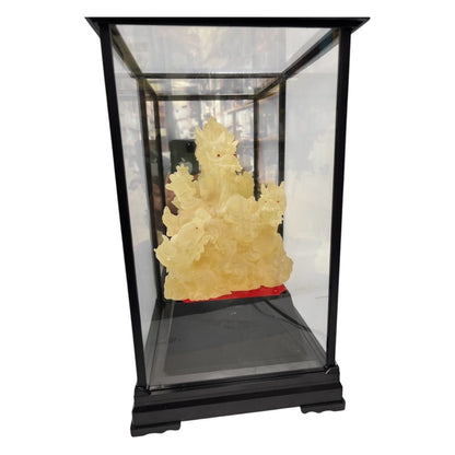 1969 - 15" Frosted Lighted Dragon in Display Case - |9-5|