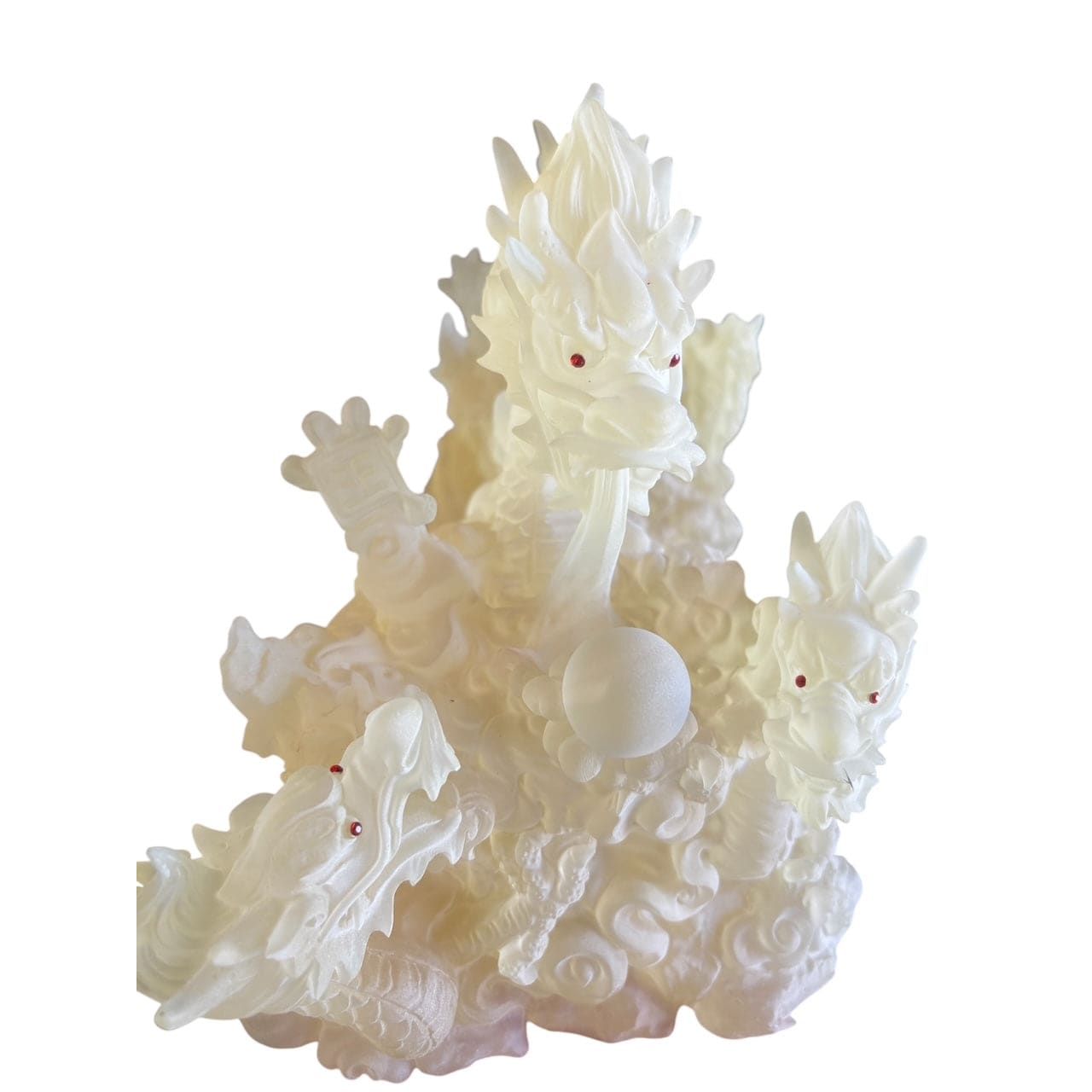 1969 - 15" Frosted Lighted Dragon in Display Case - |9-5|