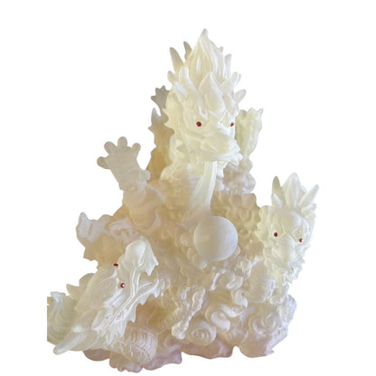 1969 - 15" Frosted Lighted Dragon in Display Case - |9-5|