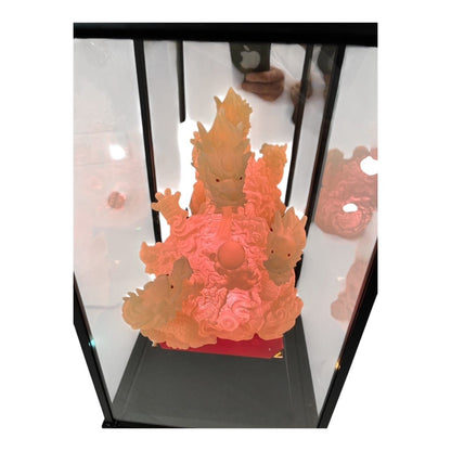 1969 - 15" Frosted Lighted Dragon in Display Case - |9-5|