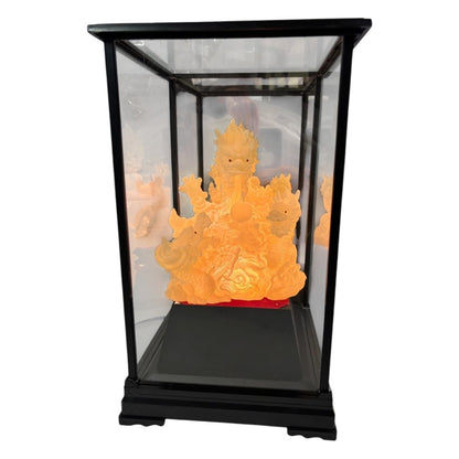 1969 - 15" Frosted Lighted Dragon in Display Case - |9-5|