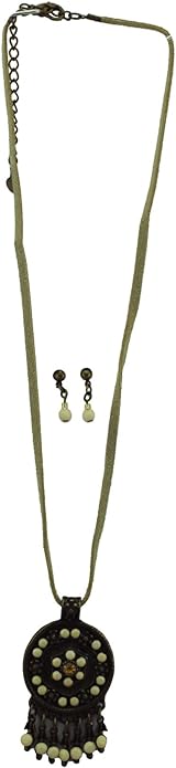 19738-"Southwest" Look Necklace - [Clear-135]