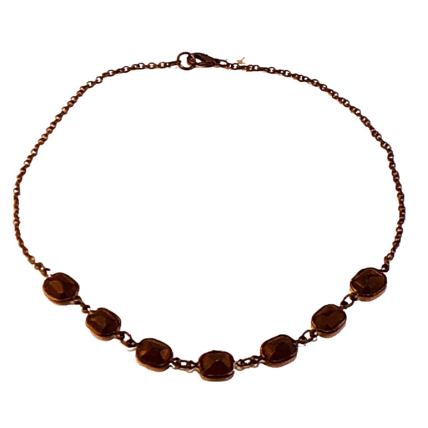 19831 - 16" Crystal Purple Necklace - [Clear-103]