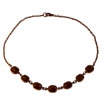 19831 - 16" Crystal Purple Necklace - [Clear-103]