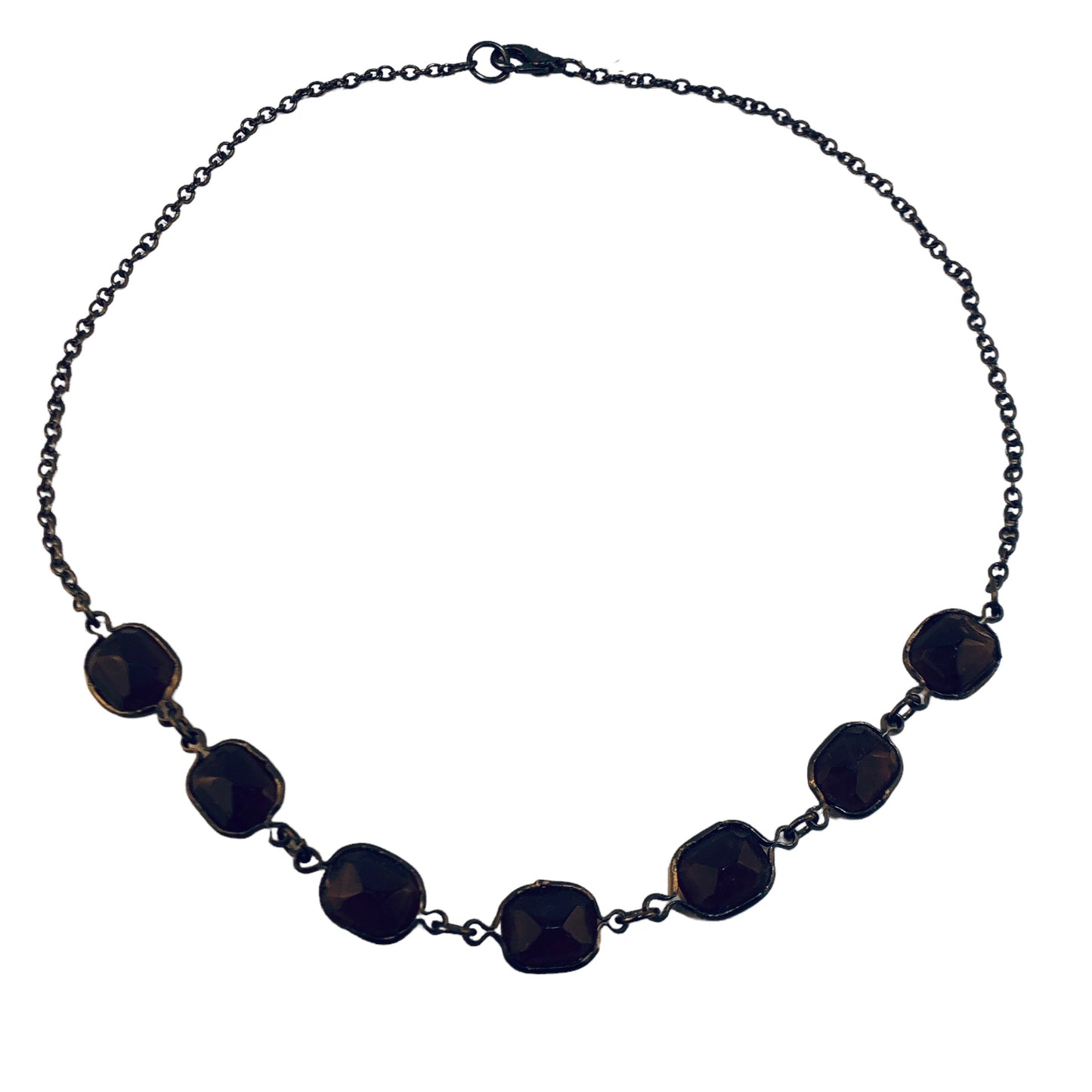 19831 - 16" Crystal Purple Necklace - [Clear-103]